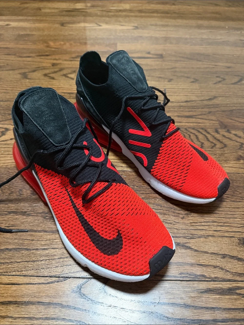 Nike wAir Max 270 Flyknit Chile Red / Black Style AO1023 601
